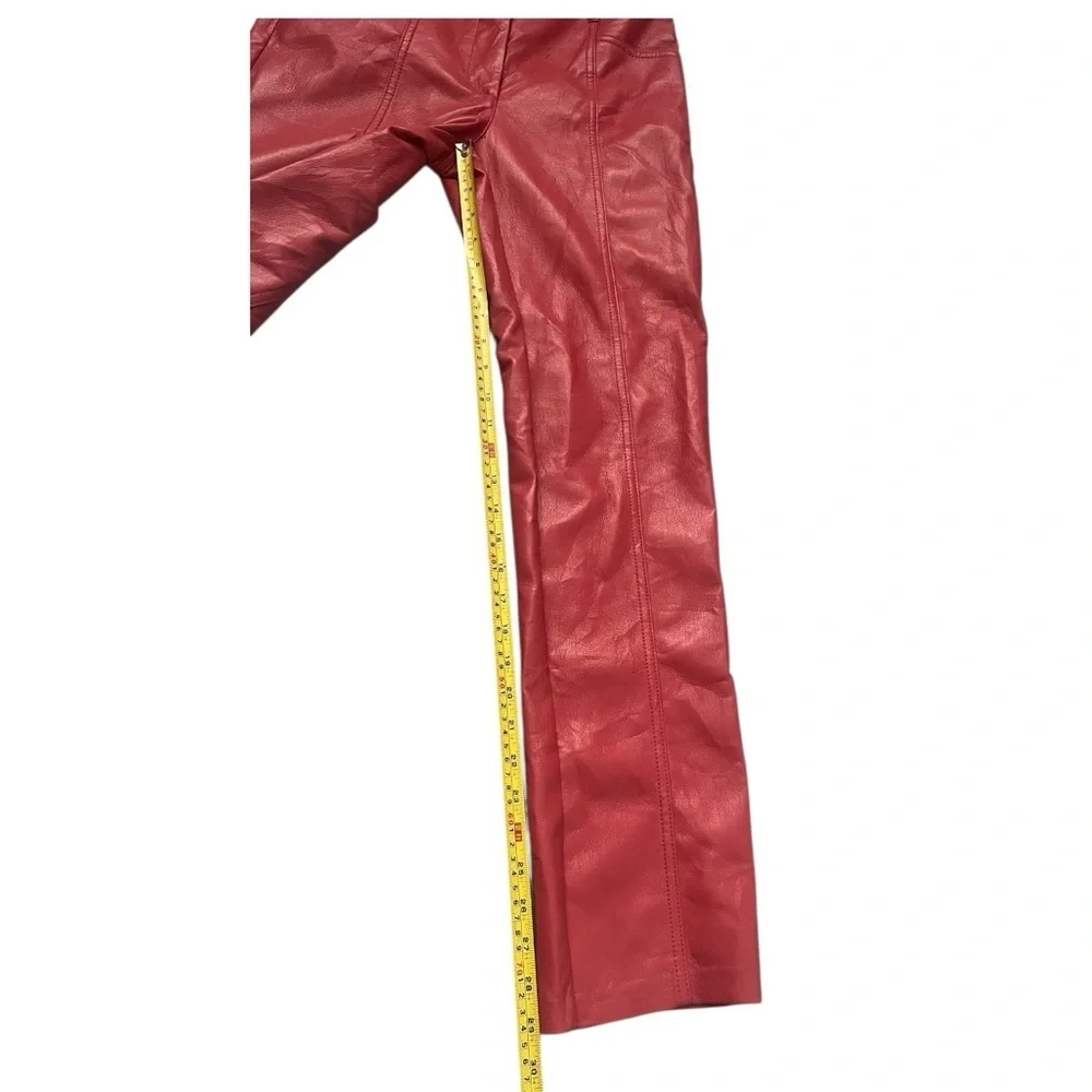 Wilfred Aritzia Rebel vegan faux leather high waisted straight leg pants - Picture 3 of 10